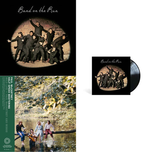 Paul & Wings Mccartney - Band On The Run (Half-Speed) & Wild Life (50Th Anniversary/Half-Speed Master) & Band On The Run - LP Vinyl Bundle
