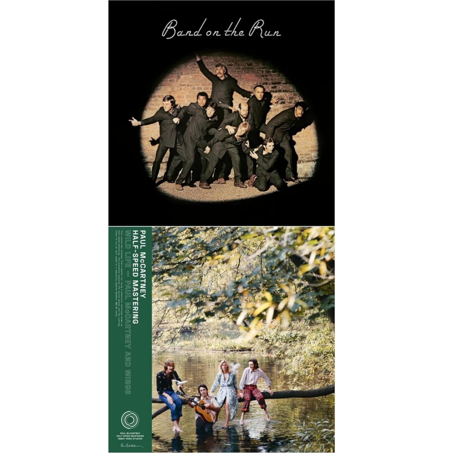 Paul & Wings Mccartney - Wild Life (50Th Anniversary/Half-Speed Master) & Band On The Run (Half-Speed) - LP Vinyl Bundle