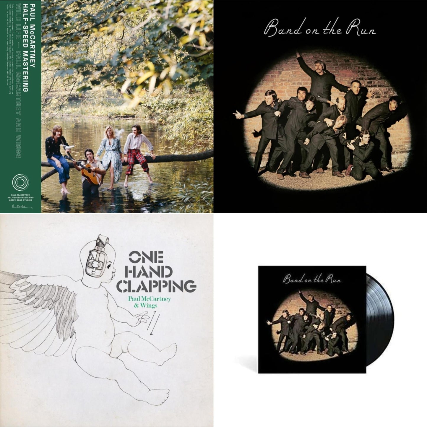 Paul & Wings Mccartney - Wild Life (50Th Anniversary/Half-Speed Master) & Band On The Run (Half-Speed) & One Hand Clapping (2LP) & Band On The Run