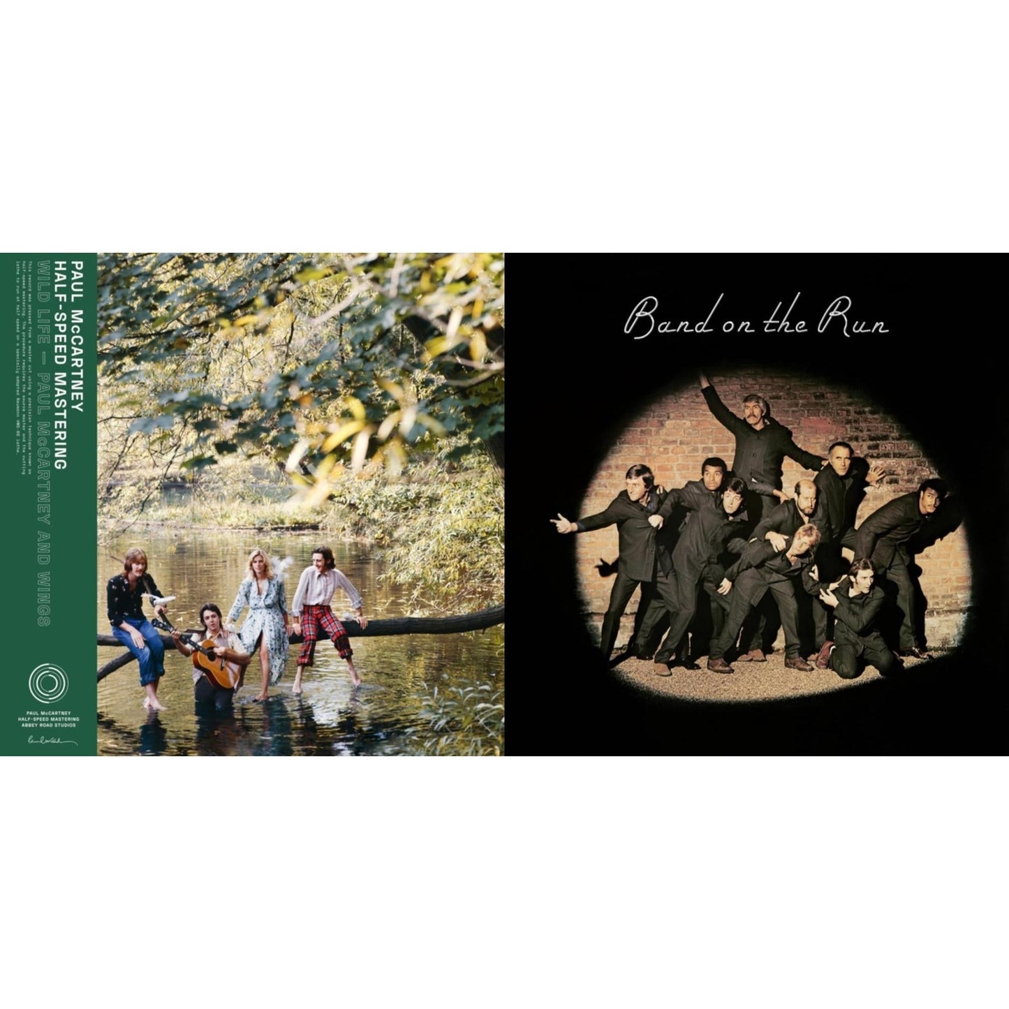 Paul & Wings Mccartney - Wild Life (50Th Anniversary/Half-Speed Master) & Band On The Run (Half-Speed) - LP Vinyl Bundle
