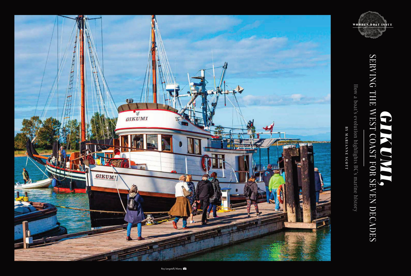 Pacific Yachting - August 2025: Wooden Boat Issue, Every Boat Has A Story, Gikumi & Seance, Quiet Harbours Of Quadra Island,  Marine Hoses & Clamps, Summer Gear Guide & More!