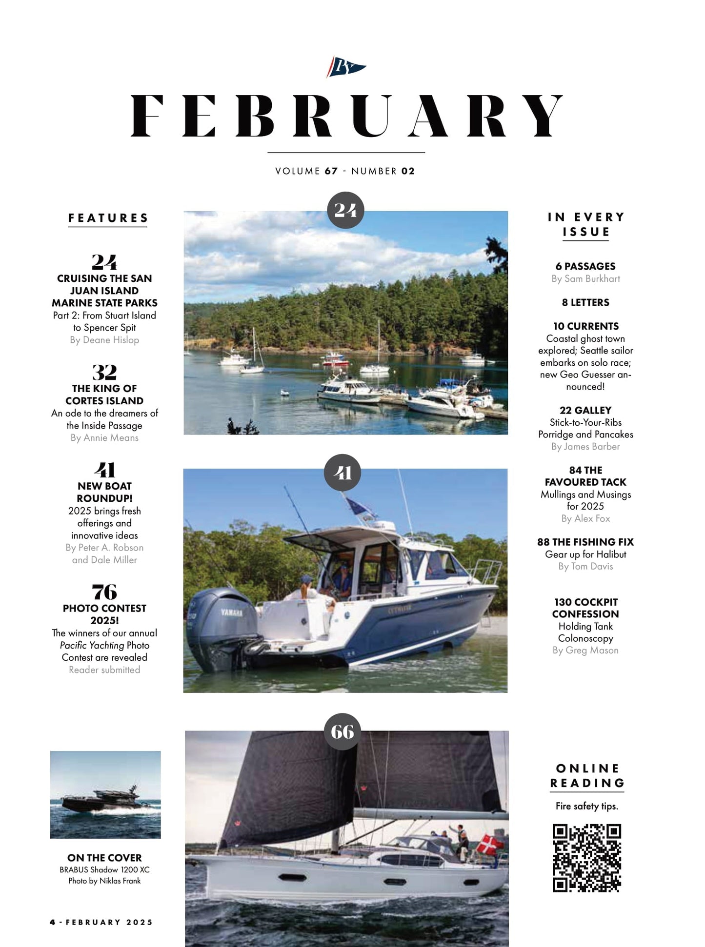 Pacific Yachting - February 2025: New Boat Roundup, 62 Powerboats & Sailboats, Cruising San Juan Island Marine State Parks, King Of Cortes Island, 2025 Mullings & Musings, Gear Up For Halibut & More!