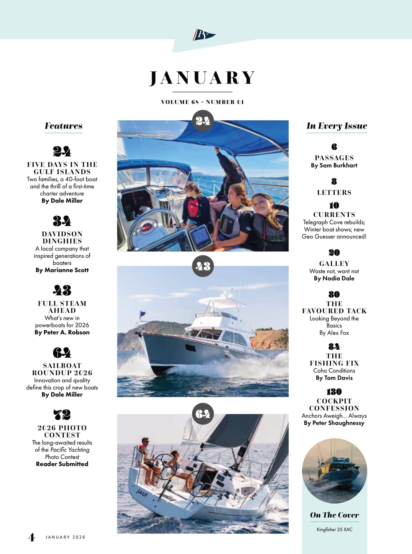 Pacific Yachting - January 2026: New Boat Special, 66 Exciting New Powerboats & Sailboats, Five Days In The Gulf Islands, Telegraph Cove Rebuilds, Davidson Dinghies, Winter Boat Shows & More!