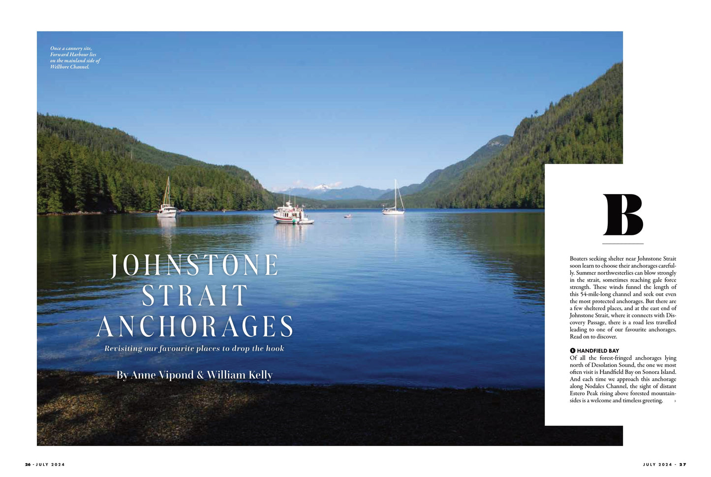 Pacific Yachting - July 2024: The Unusual History Of Spieden Island, Favourite Anchorages Of Johnstone Strait, Exploring The Gulf Islands National Park Reserve & More!
