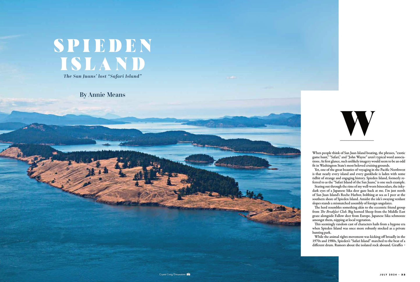 Pacific Yachting - July 2024: The Unusual History Of Spieden Island, Favourite Anchorages Of Johnstone Strait, Exploring The Gulf Islands National Park Reserve & More!