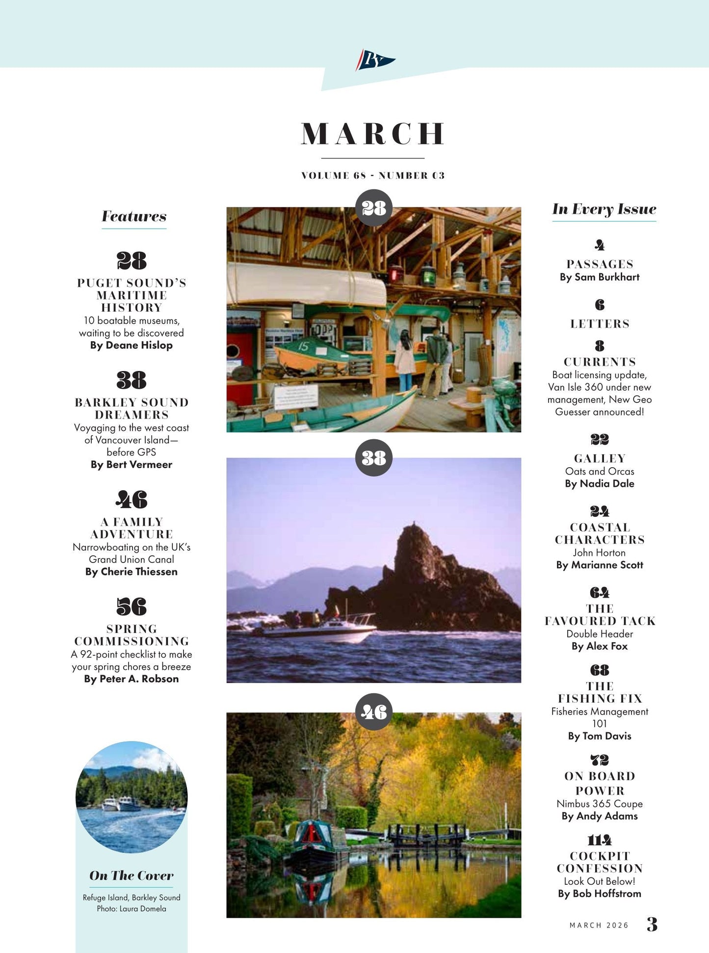 Pacific Yachting - March 2026: Spring Commissioning Maintenance Checklist, Plus The Ultimate Haul-Out Guide, Barkley Sound Dreamers, Puget Sound's Maritime History, Nimbus 365 Coupe & More!