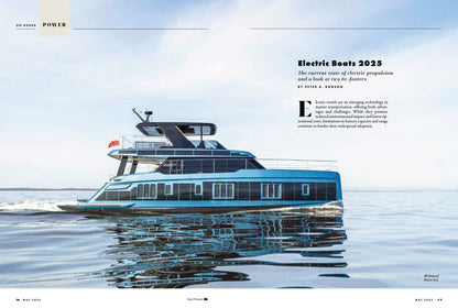 Pacific Yachting - May 2025: Navigating North, Cruising Beyond Discovery Passage, Electric Boats, Cowichan Chinook Recovery, Marine Waste Management, Required Safety Gear & More!