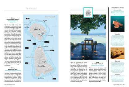 Pacific Yachting - November 2025: Tahiti Treat, South Pacific Charter Guide, Canoe Cove Marina, Technology In Your Marine VHF Radio, Canadian Coast Guard Safety Tips, Old School Fishing Gear & More!