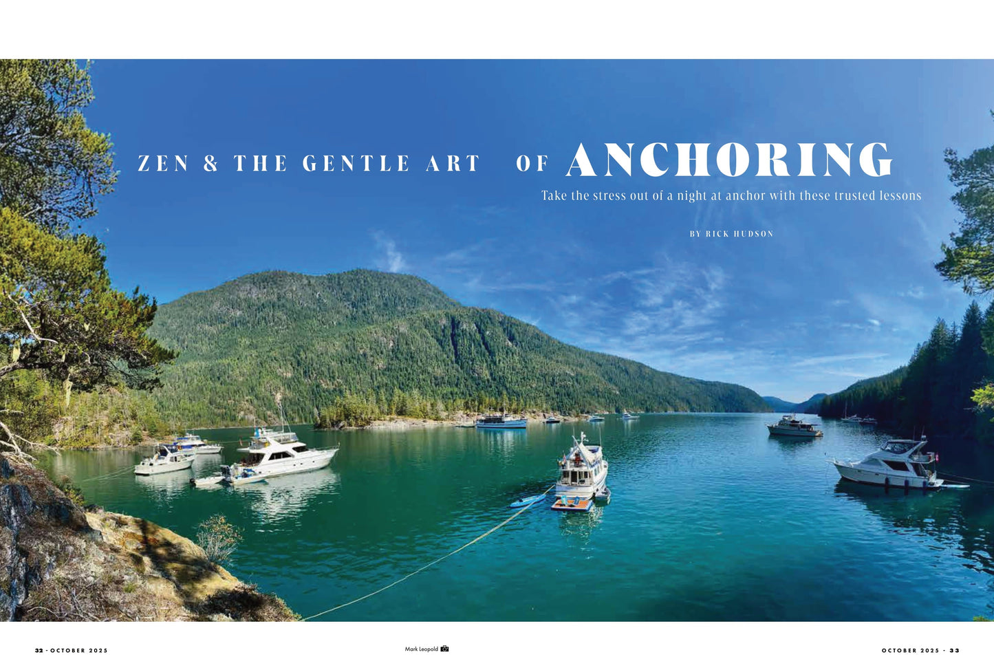 Pacific Yachting - October 2025: Tips & Techniques To Anchor Like A Pro, Exploring Cypress Island’s Eagle Harbor, Maintaining Your Fuel Tank, Restoring Gannet, Keel To Mast & More!