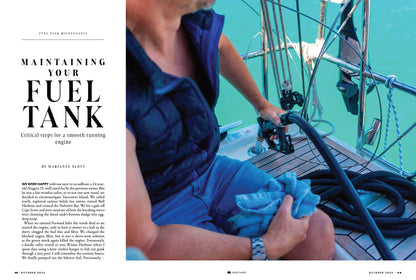 Pacific Yachting - October 2025: Tips & Techniques To Anchor Like A Pro, Exploring Cypress Island’s Eagle Harbor, Maintaining Your Fuel Tank, Restoring Gannet, Keel To Mast & More!