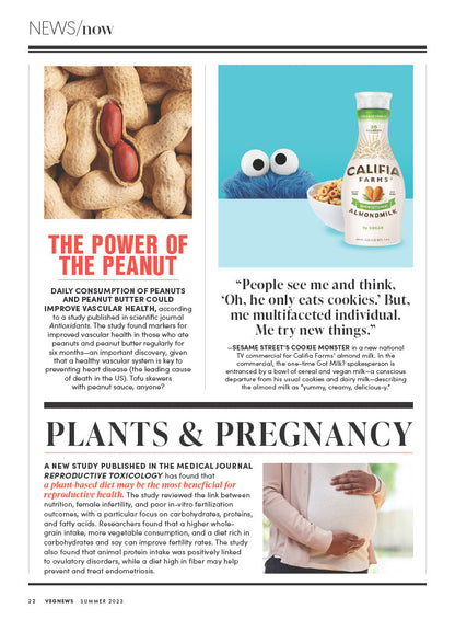 VegNews Summer Issue 2023 - 50+ Plant-Based Food & Lifestyle Recipes, Barbecue, Jamaican & Seafood, Vegan Destination Weddings, Favorite Cookbooks, Netflix Richa Moorjani Interview & Travel Getaways!