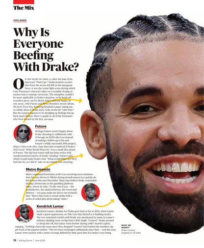 Rolling Stone - June 2024: The NonStop Hustle Of Cardi B, Drake vs The World, Remi Wolf, Charli XCX, St. Vincent, PinkPantheress’ Pop Coronation, Kid Rock’s Twisted American Journey, Kaytranada & More