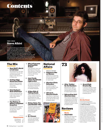 Rolling Stone - June 2024: The NonStop Hustle Of Cardi B, Drake vs The World, Remi Wolf, Charli XCX, St. Vincent, PinkPantheress’ Pop Coronation, Kid Rock’s Twisted American Journey, Kaytranada & More