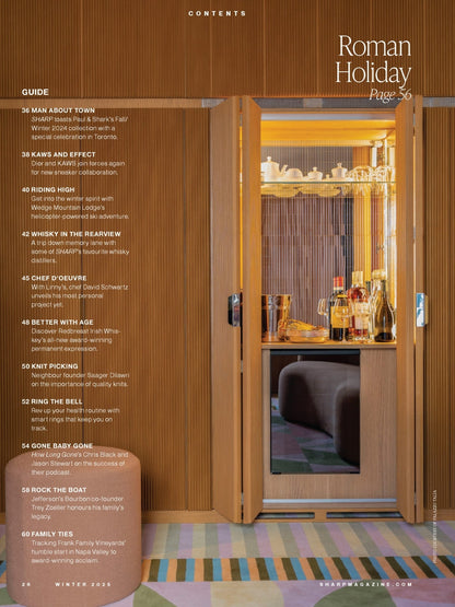 Sharp Magazine - Winter 2025: Regé-Jean Page Stays The Course, Power Plays With William Nylander, Holiday Gifts That Go The Extra Mile & More!