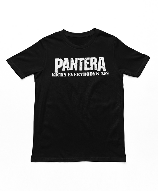 Pantera Kicks Everybody Mens T Shirt Black