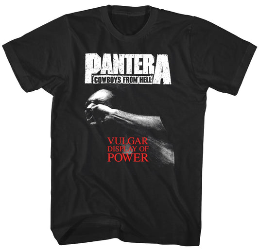 Pantera Vulgar Display of Power Mens T Shirt Black