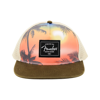 Fender Paradise Logo Mesh Trucker Hat