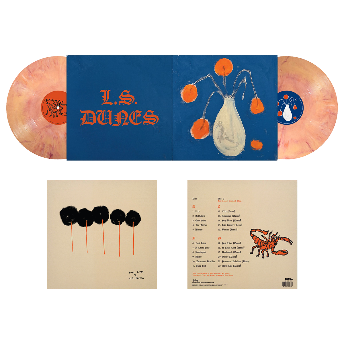 L.S. Dune - Past Lives (Deluxe) - Cream Swirl Vinyl 2 LP Vinyl Record
