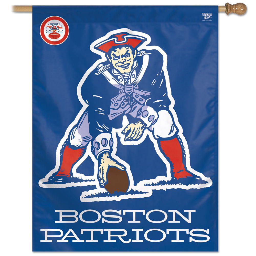 New England Patriots Throwback Vertical Flag