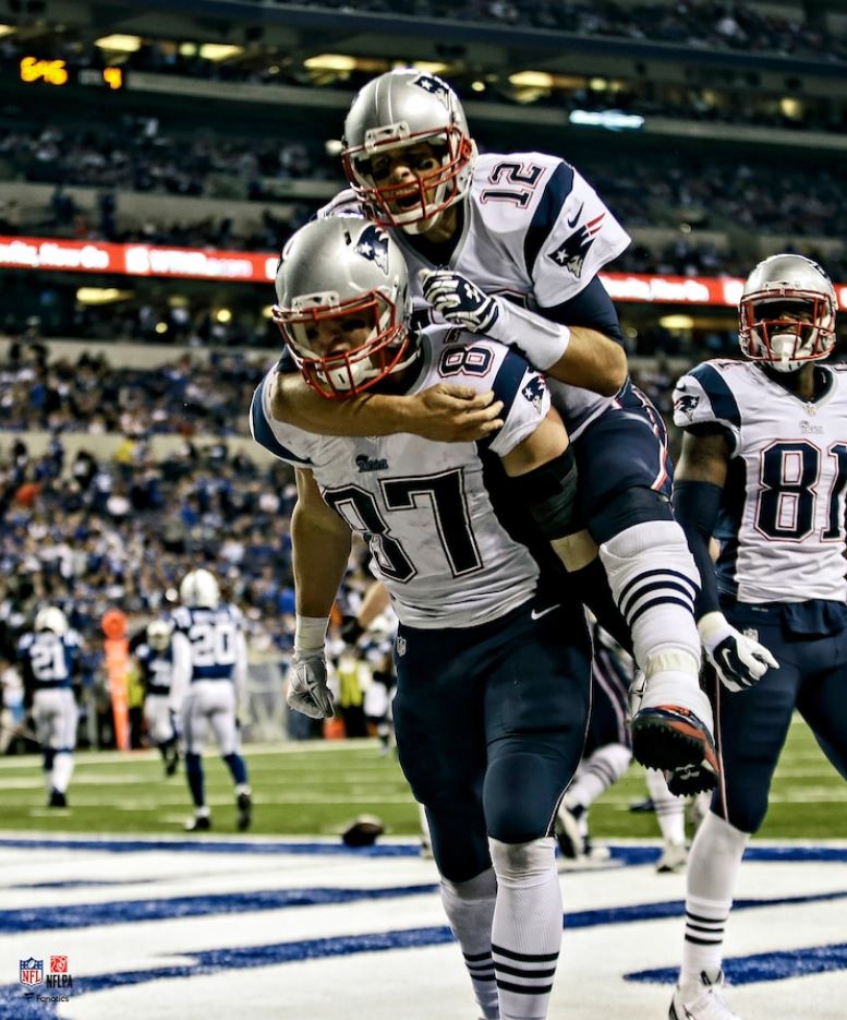 Tom Brady & Rob Gronkowski New England Patriots 8" x 10" Football Photo