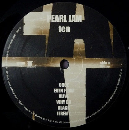 Pearl Jam – Ten (Original Recording Remastered 2-LP Vinyl) Vinyl Record