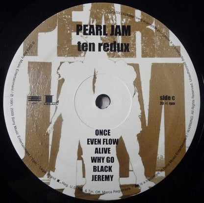 Pearl Jam – Ten (Original Recording Remastered 2-LP Vinyl) Vinyl Record