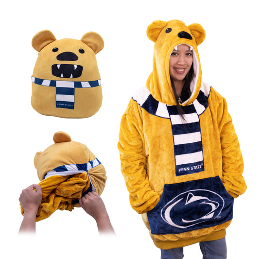 Penn State University Nittany Lion Snugible 2-in-1 Blanket Hoodie & Pillow