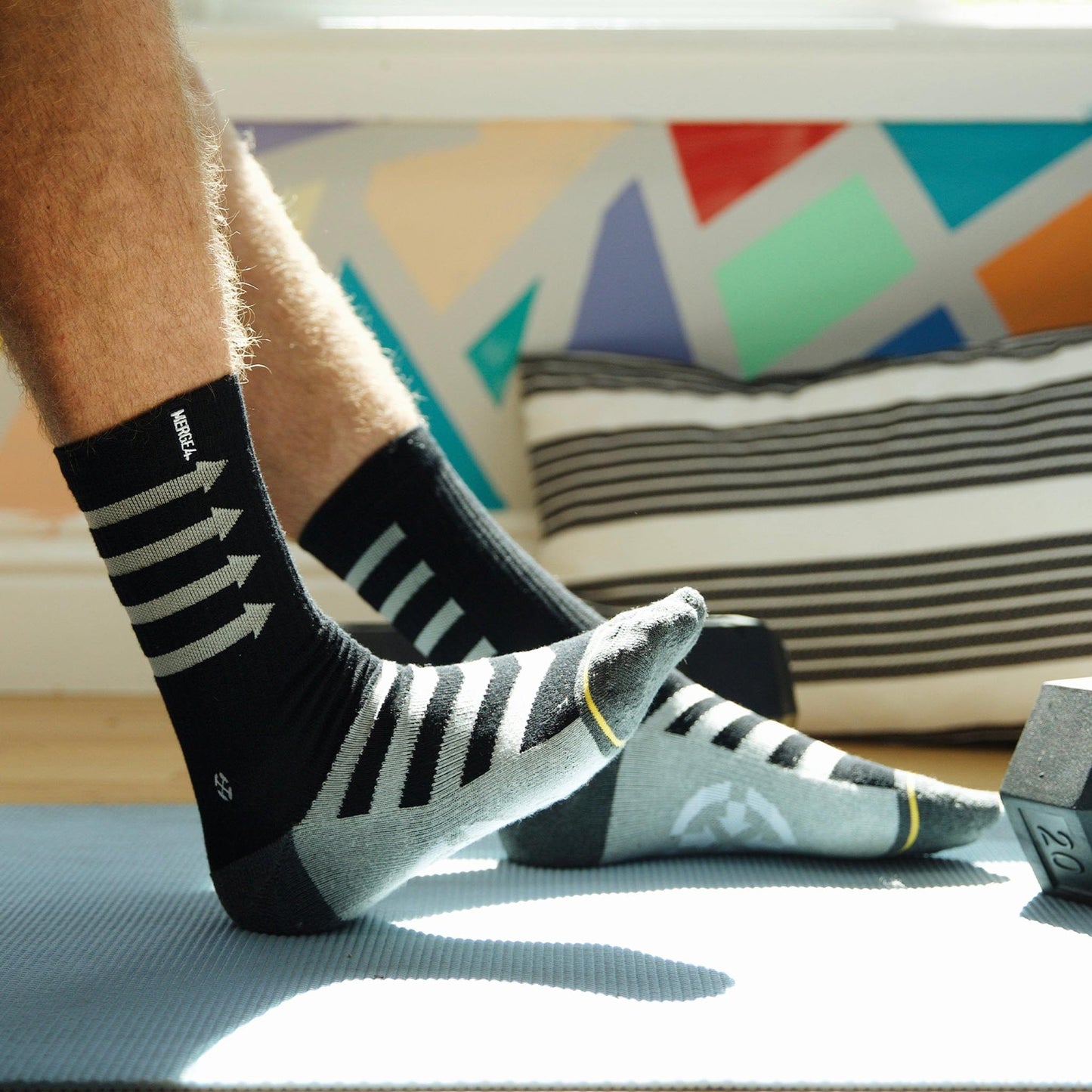 Performance Black Adult Crew Socks 3-Pack