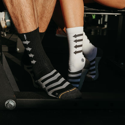 Performance Black Adult Crew Socks 3-Pack