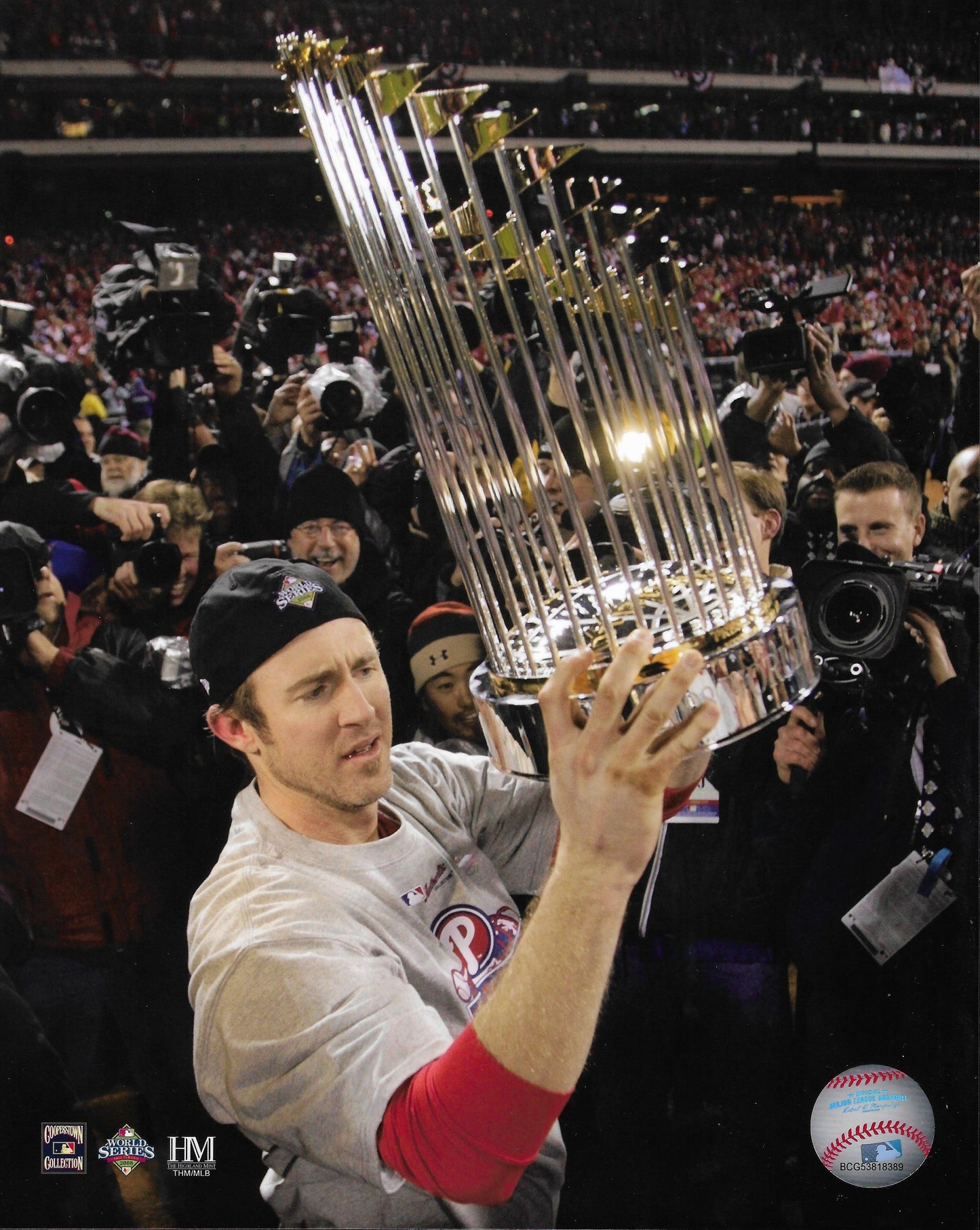 Chase Utley World Series Celebration Phillies Officially Licensed Photo
