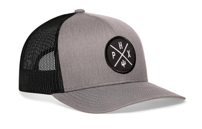 Phoenix Trucker Hat  |  Gray-Black PHX X Snapback