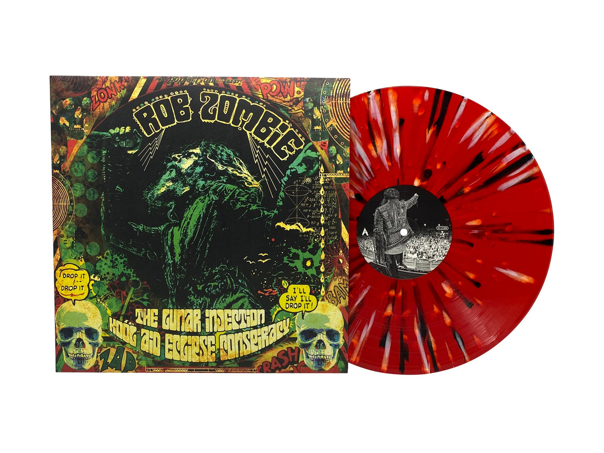 Rob Zombie - The Lunar Injection Kool Aid Eclipse Conspiracy (Limited Edition Red w/ Black & White Splatter) Vinyl Record