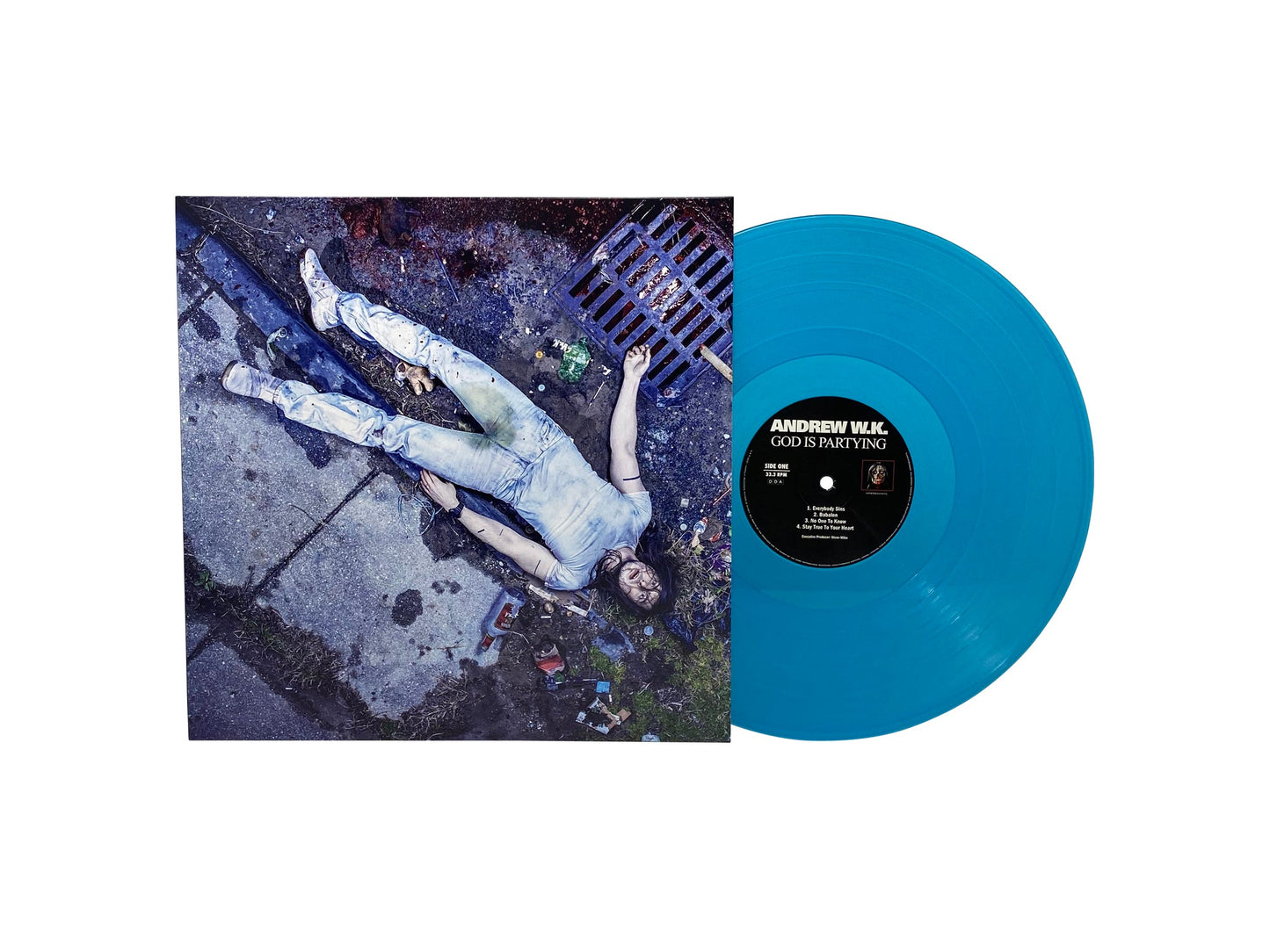 Andrew W.K. - God Is Partying (Limited Edition Blue Colored Vinyl) Vinyl Record