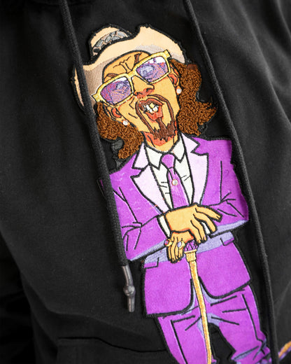The Boondocks - A Pimp Named Slickback Black Mens Hoodie