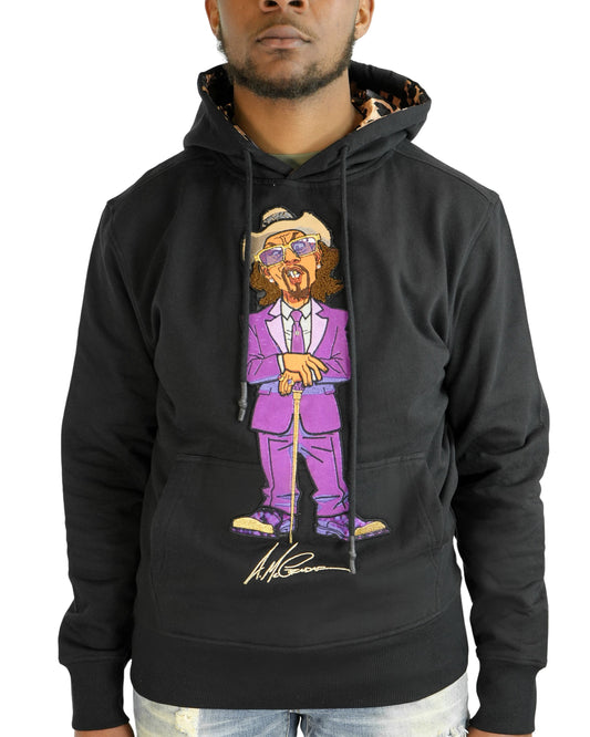 The Boondocks - A Pimp Named Slickback Black Mens Hoodie