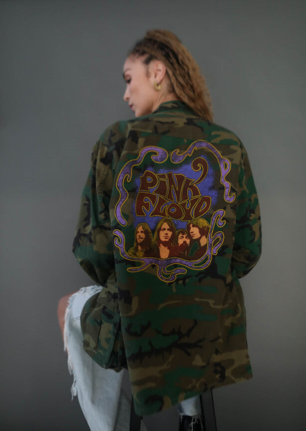 Pink Floyd Authentic Vintage Womens Camo Jacket