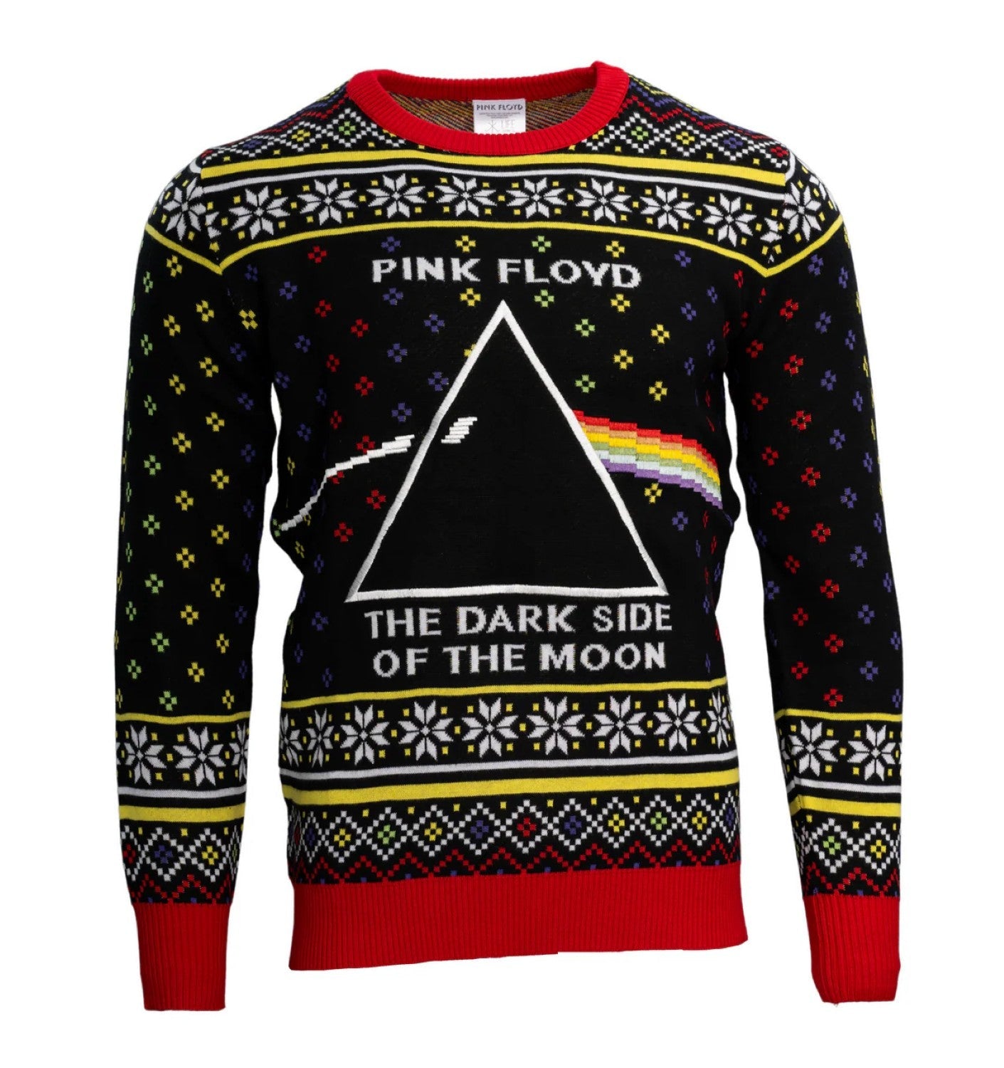 Pink Floyd Dark Side of the Moon LP Cover Adult Unisex Ugly Christmas Sweater