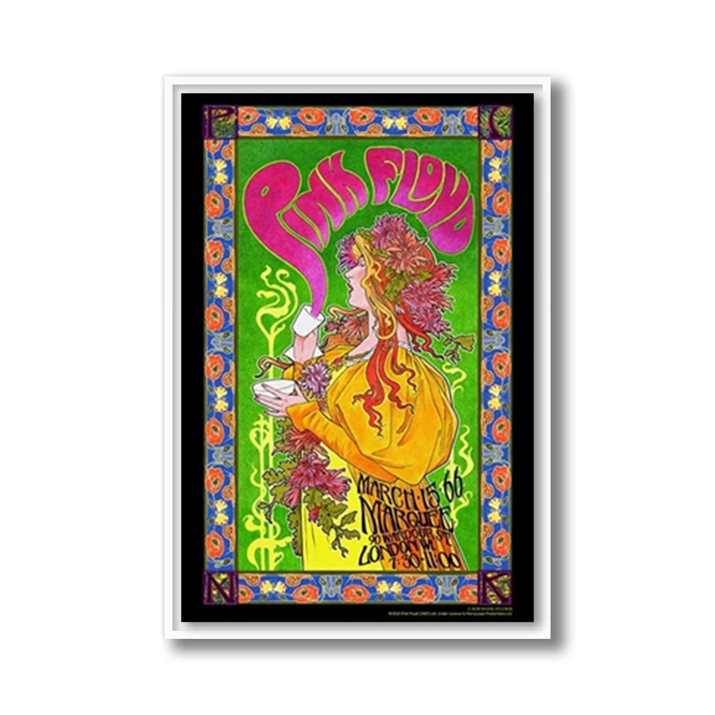 Pink Floyd Marquee Club London 1966 Framed Poster