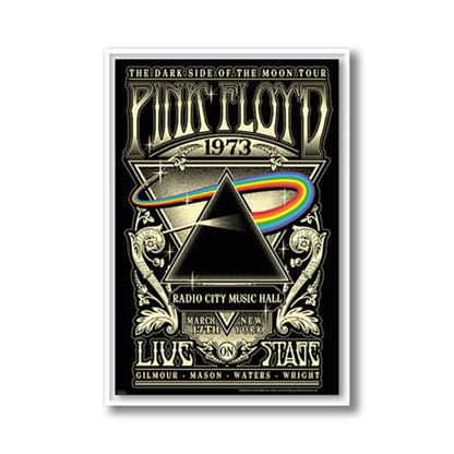 Pink Floyd Radio City Music Hall 1973 Framed Poster