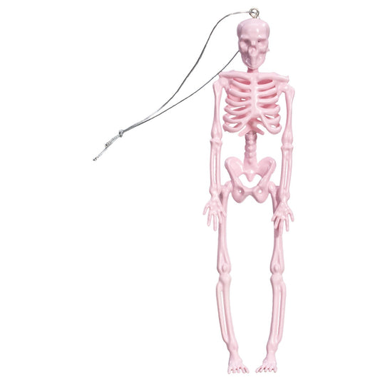 Pink Skeleton Funny Christmas Tree Holiday Ornament