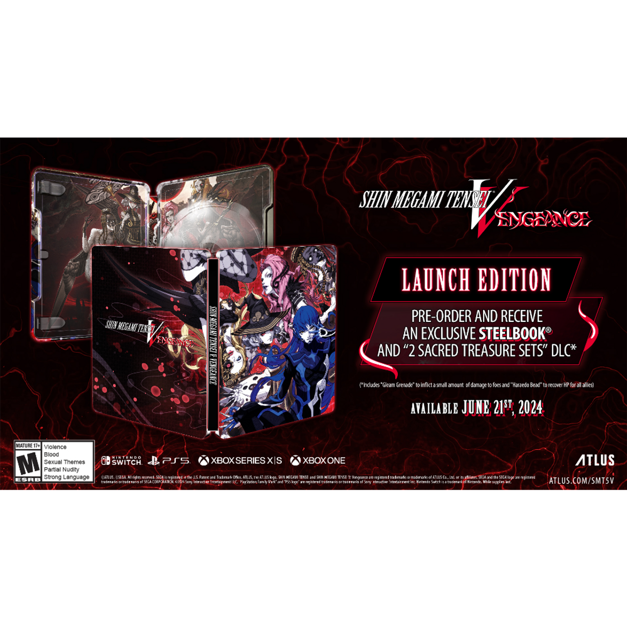 SEGA - Shin Megami Tensei V: Vengeance: Steelbook Launch Edition - Switch