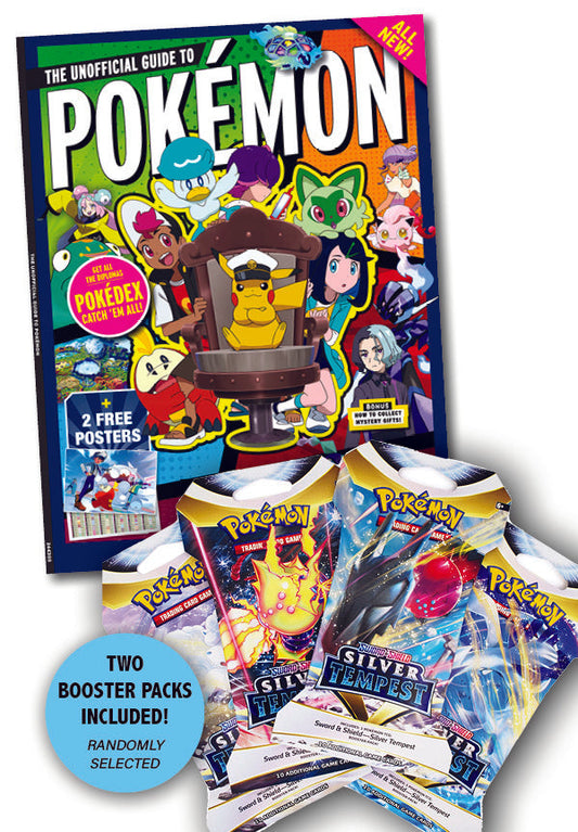 Pokémon TCG Bundle: Sword & Shield Silver Tempest - 2 Random Booster Packs + Strategy Guide For Pokémon Scarlet & Violet Magazine