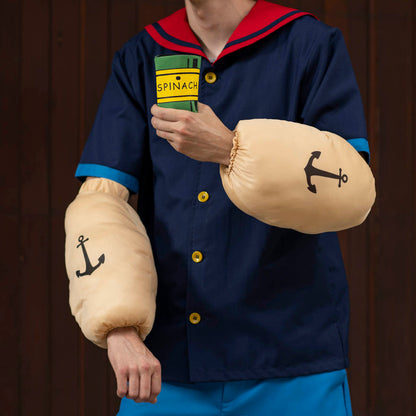 Sailor Man Muscle Spinach Arms with Anchor Tattoos Halloween Costume Accessory