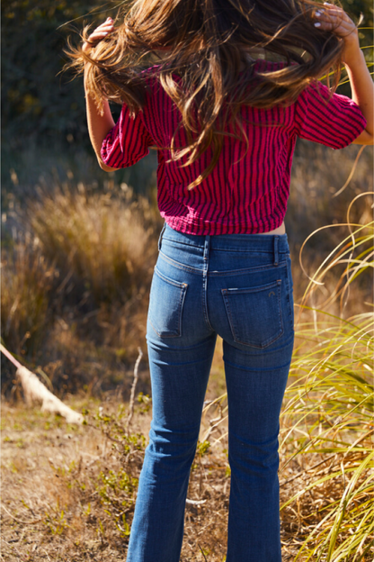 PORTER BLUE X PEOPLE OF LEISURE - Delilah Bootcut Abbie Wash