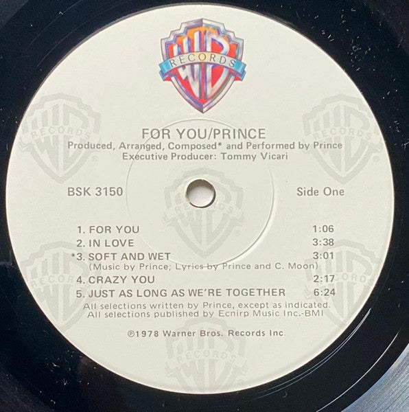 Prince – For You (LP Vinyl) Vinyl Record