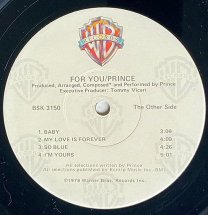 Prince – For You (LP Vinyl) Vinyl Record