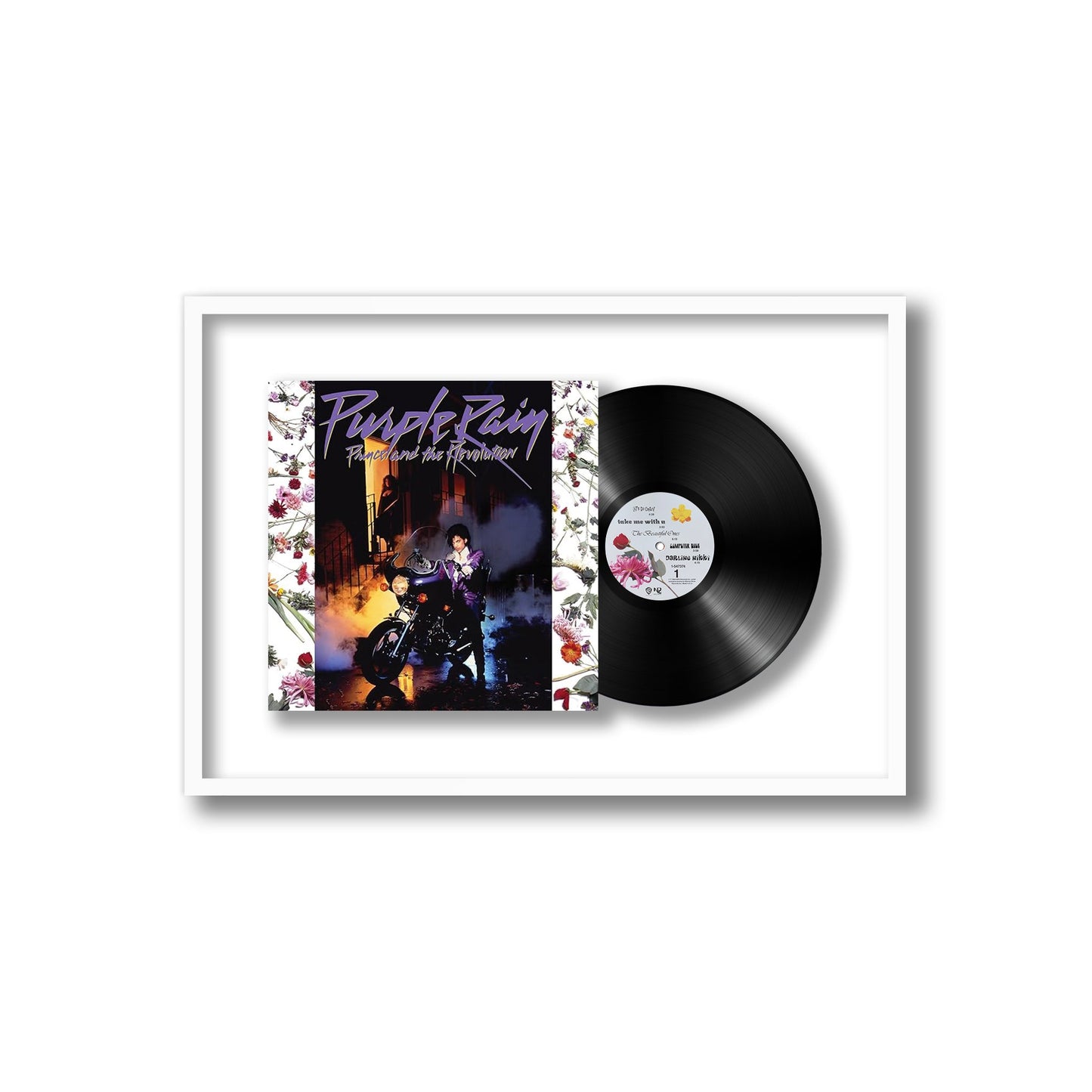 Prince and The Revolution Purple Rain Framed Vinyl Record