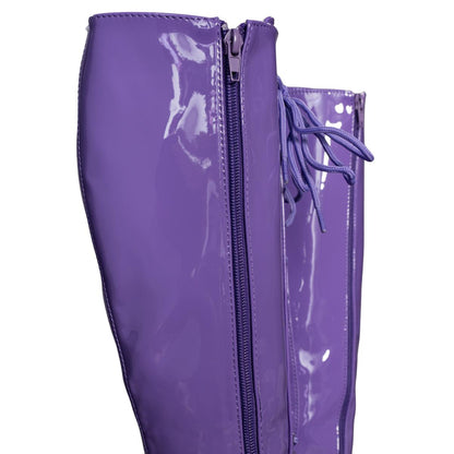 Pro Wrestler / Superhero Purple Halloween Cosplay Costume Boots
