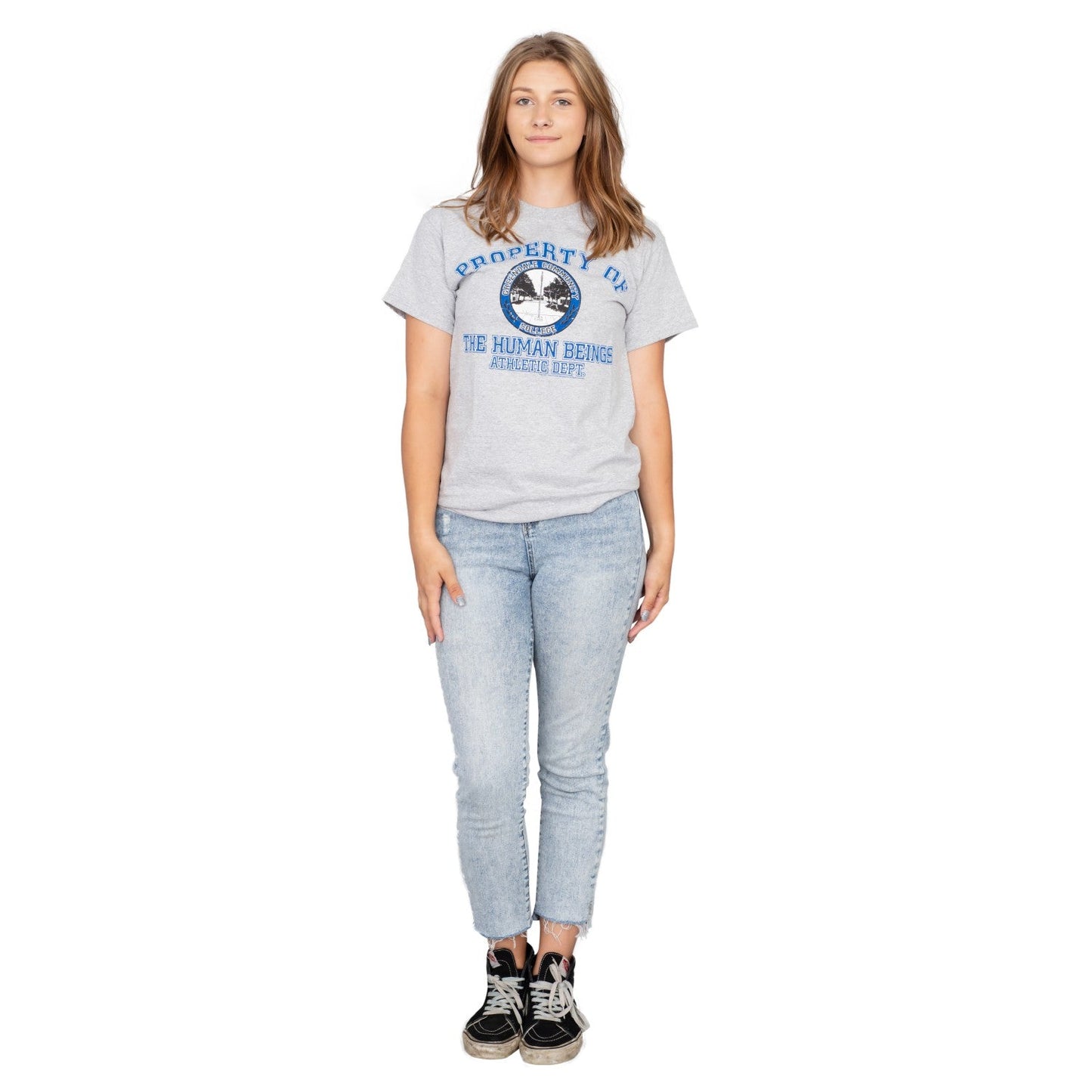 Property of The Human Beings Atheltic Dept. Mens T-shirt
