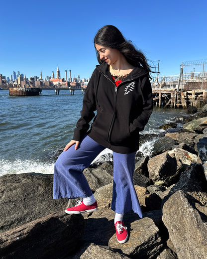 Grateful Dead Psycle Sam Unisex Zip Up Hoodie Black Officially Licensed